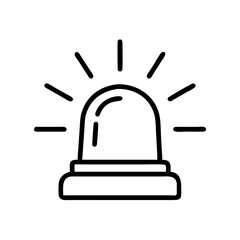 Emergency Siren Alert Icon Design