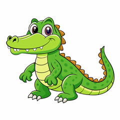 Fototapeta premium cartoon crocodile cartoon