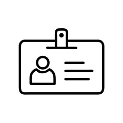 Obraz premium Hotel ID Card Display Icon Design