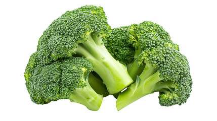 Fresh Broccoli Isolated on White Background for Healthy Eating and Cooking Concepts