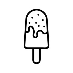 Ice Cream on Stick Icon Design