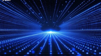 Obraz premium Digital Pathway to the Future