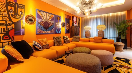 Contemporary Cozy – Mixing Boucle, Bold Tones, and Artistic Flair