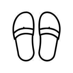 Pair of Room Slippers Icon Design