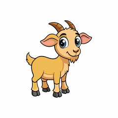 vector illustration of a goat