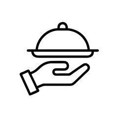 Room Service Food Delivery Icon Design