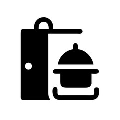 Room Service Food Delivery Icon Design