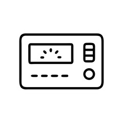 Room Thermostat Display Panel Icon Design