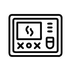 Room Thermostat Display Panel Icon Design