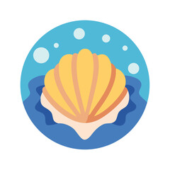 Seashell Summer Icon Design