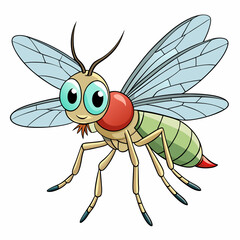 vector illustration of a bee