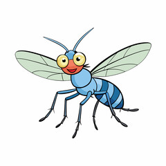 vector illustration of a dragonfly