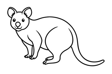 Simple Koala Vector Sketch