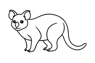 Simple Koala Vector Sketch
