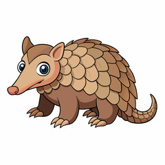 Fototapeta premium vector illustration of a cartoon fox