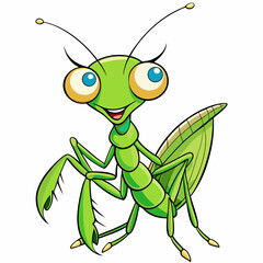 green grasshopper cartoon