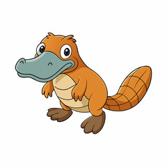 vector illustration of cartoon dog