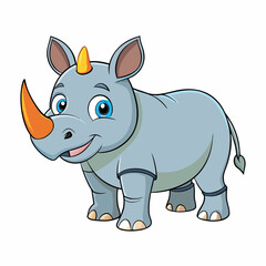 cartoon rhino cartoon