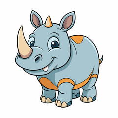cartoon rhino cartoon