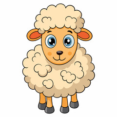 vector illustration of a sheep