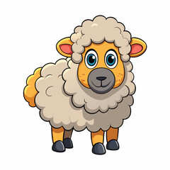 vector illustration of a sheep