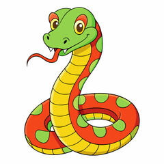 snake, cartoon, animal, reptile, illustration, vector, cobra, serpent, 2013, symbol, green, nature, fun, viper, tattoo, wildlife, wild, art, funny, comic, sea, sign, character, dragon, python