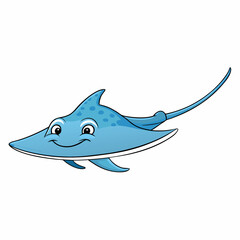 cartoon shark vector illustration