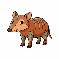 illustration of cartoon zebra