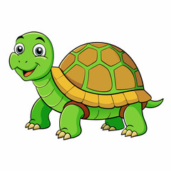 turtle, animal, tortoise, reptile, shell, wildlife, nature, isolated, cartoon, slow, pet, wild, green, vector, illustration, baby, white, animals, pets, amphibian, funny, cute, fun, terrapin