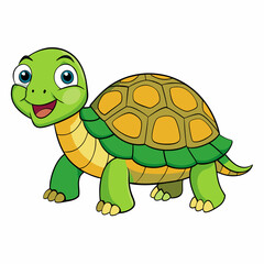 tortoise with a green leaf