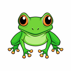 green frog cartoon