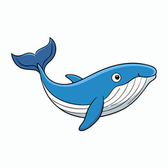 shark cartoon isolated on white