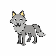 Naklejka premium wolf vector illustration
