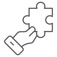 Obraz premium Solution Icon Element For Design
