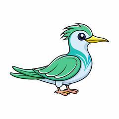vector illustration of a blue bird