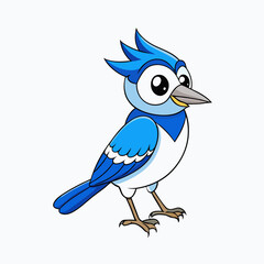 blue bird on a branch