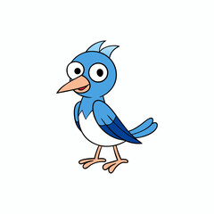 blue bird cartoon