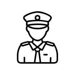 Ship Captain Illustration Icon Design
