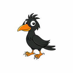 vector illustration of a cartoon bird