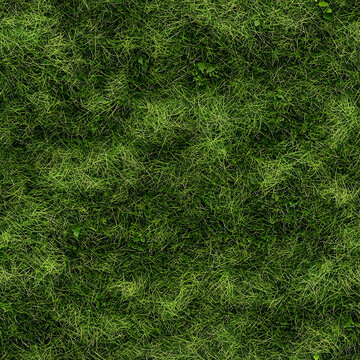seamless grass texture tile top view short cut green natural lawn ground for surface mapping architecture game design 2d flat