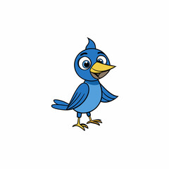 blue bird cartoon