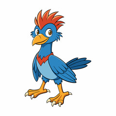 blue bird with a branch