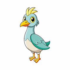 cartoon duck with a smile