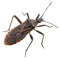 Solitary Kissing Bug Isolated on a Transparent Background