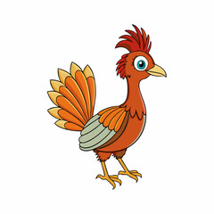 rooster isolated on white