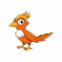 bird on a white background