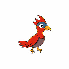 bird on a white background