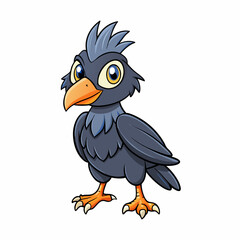 illustration of cartoon vulture