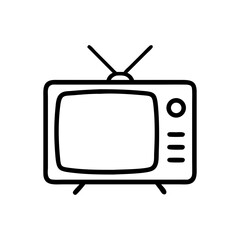 Vintage Television for Room Icon Design