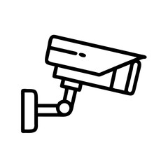 Wall Mounted Surveillance Camera Icon Design